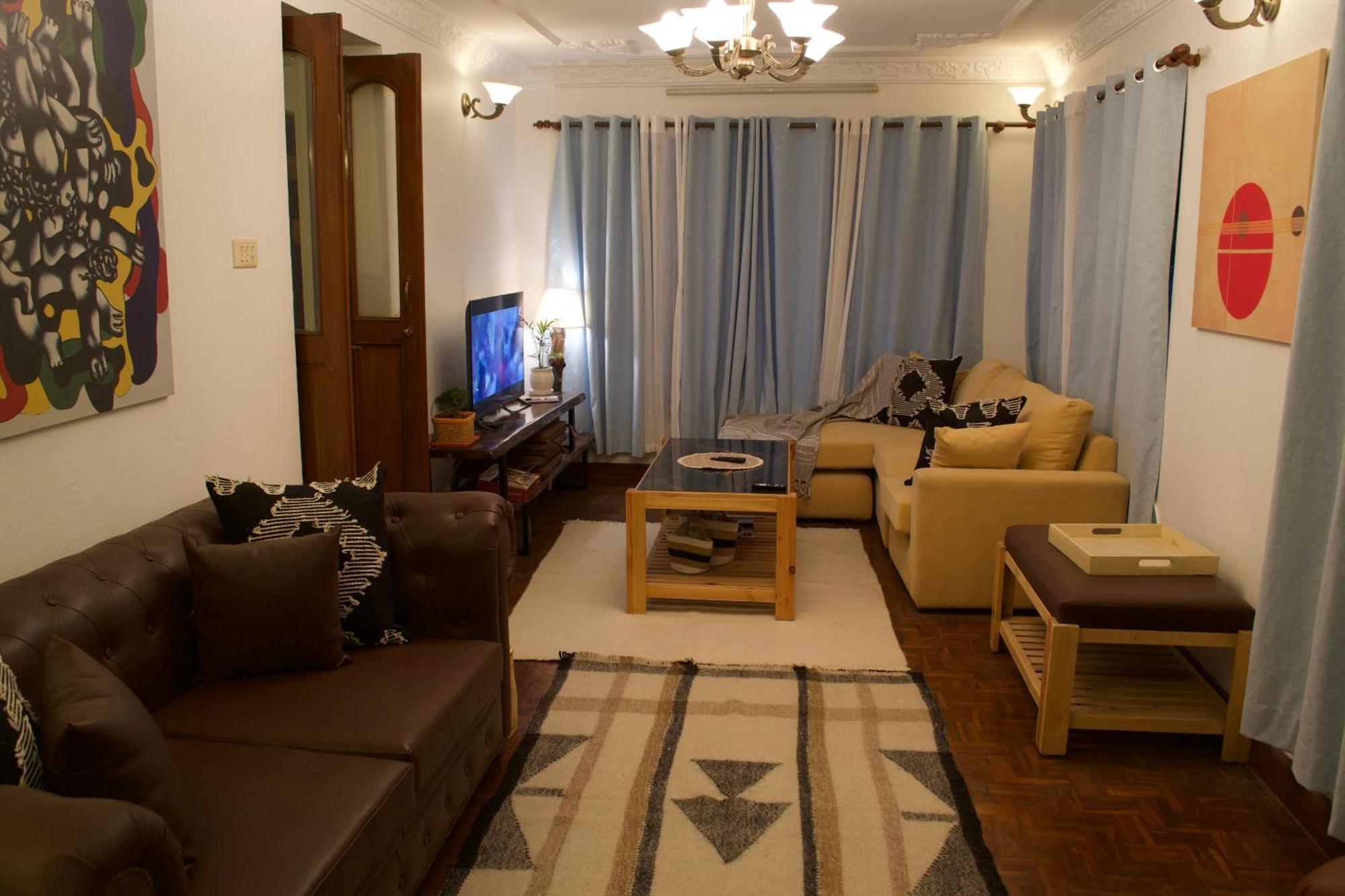 Wanderer's Double Bedrooms With Living And Kitchen - A Away From Kathmandu